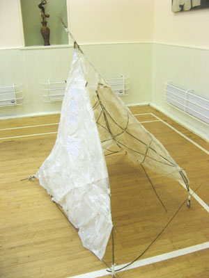 One of the finished wigwams!